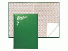 Папка адресная "deVENTE" A4 бумвинил зеленая "Виньетка", арт. 3078702