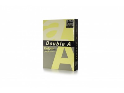 Бумага цветная DOUBLE A, А4, 80 г/м, светло-желтый (Cheese), 500 листов
