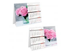 Календарь-домик настольный, OfficeSpace "Mono Premium. Delicate bouquet", 2024г. 355561
