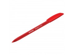 Ручка шариковая Berlingo "Triangle 100T" красная, 0,7мм, трехгран., игольчатый стержень, арт.CBp_07108