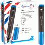 Маркер-текстовыделитель "Attomex" скошенный наконечник, 1-4 мм, голубой, 5045400