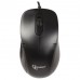 Мышь Gembird MOP-100, USB, черный, 2 кнопки+колесо кнопка, 1000 DPI, кабель 1.45-1.5м
