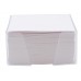 Бумажный блок 9х9х5, офсет, в термопленке, белый, офсет, 80гр, белизна 94%, в прозрачной пластиковой подставке, арт. 003003100