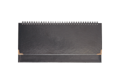 Планинг недатированный "deVENTE. Bellagio"(294 ммx142 мм) 128 стр, обложка из иск. кожи с поролоном, евроспираль, синий , 2039811