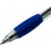 Ручка шариков. Buro Click grip 1637639 авт. корп.прозрачный/синий d=0.7мм чернила син. кор.карт. линия 0.5мм