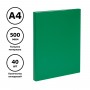 Папка с 40 вкладышами СТАММ А4, 21мм, 500мкм, пластик, зеленая ММ-32206