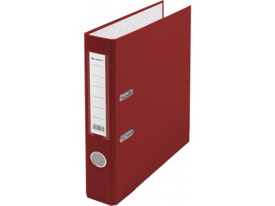 Папка регистратор А4, ПВХ LAMARK, 50 мм, с мет. уголком, красный, арт.AF0601-RD1