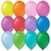 Воздушные шары, 100шт., М9/23см, MESHU, пастель, 12 цветов ассорти MS_31618