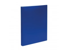 Папка с 40 вкладышами СТАММ А4, 21мм, 500мкм, пластик, синяя ММ-32205