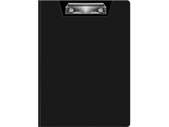 Папка клип-борд Бюрократ -PD602BLCK A4 пластик 1.2мм черный с крышкой