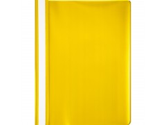 Папка-скоросшиватель Attache, A4 прозрач.верх.лист пластик желтый 0.13/0.15, арт.495379