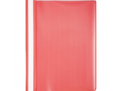 Папка-скоросшиватель Attache, A4 прозрач.верх.лист пластик красный 0.13/0.15, арт.495376