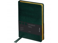 Ежедневник недатир. А5, 160л., кожзам, Berlingo "xGold", зол. срез, зеленый UD0_81502