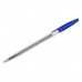 Ручка шариковая СТАММ "111" синяя, 1,0мм, прозрачный корпус РС01