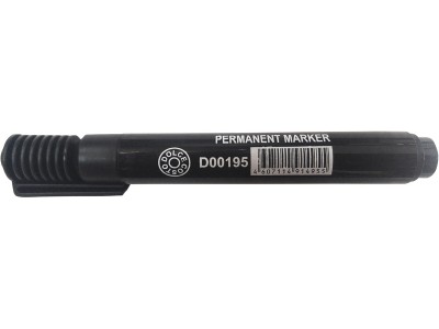 Маркер-перманент DOLCE COSTO черный, клиновидный наконечник, 2-5 мм, арт.D00195-K