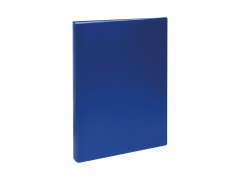 Папка с 80 вкладышами СТАММ А4, 30мм, 600мкм, пластик, синяя ММ-32267