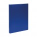 Папка с 80 вкладышами СТАММ А4, 30мм, 600мкм, пластик, синяя ММ-32267