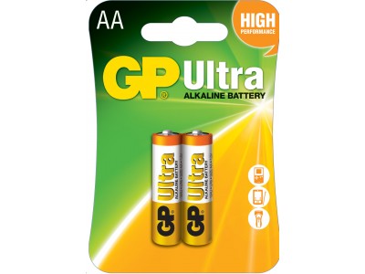 Батарейка GP Ultra AA (LR6) 15AU алкалиновая, BC2 GP 15AU-CR2