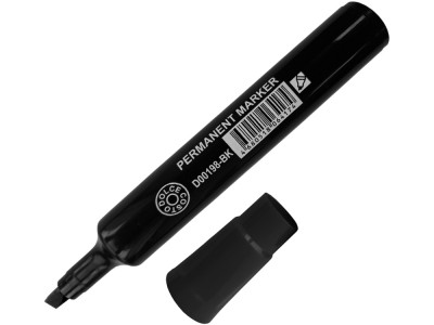 Маркер-перманент DOLCE COSTO черный, клиновидный наконечник, 2-5 мм, арт.D00198-BK