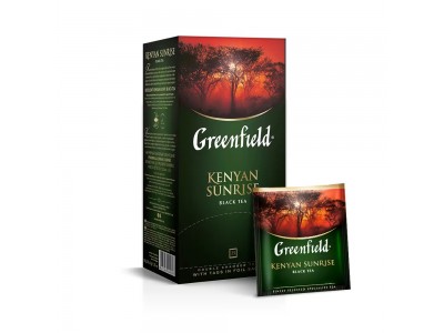 Чай пакетированный Гринфилд Кениан Санрайз кенийский байховый, 2г*25, черный