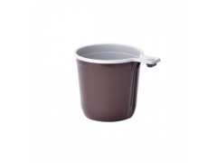 Чашка кофейная 200мл., цв.бело-коричневая (50), 50шт/уп.