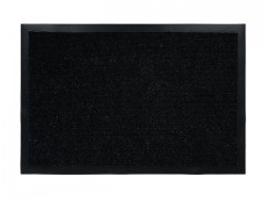 Коврик придверный влаговпитывающий, ребристый, "Trip", 40х60 см, черный, VORTEX