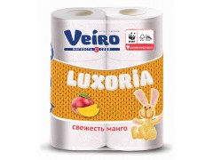 Бумага туалетная VEIRO Luxoria Aroma, 3-сл., 6 шт/уп, белая, арт. 5C36