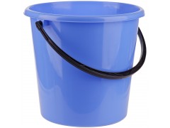 Ведро пластиковое, пищевое OfficeClean, мерная шкала, голубое, 12л., арт. 299880