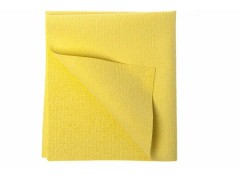 Салфетка из микрофибры 35*40см. (прорезиненная 250г/м2), с ПУ покрытием, цв.желтый