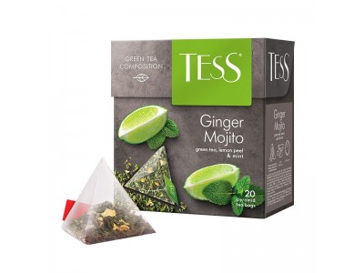 Чай пакетированный ТЕСС Джинжер Махито зеленый байховый с ароматом мяты и лаймы 1,8*20