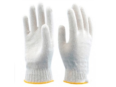 Перчатки трикотажные "Лайт" из 4-ти нитей 10 кл.вязки, цв.белый