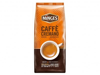 Кофе натуральный жареный в зернах MINGES Caffe Cremano, 1000г.