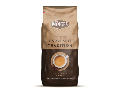 Кофе натуральный жареный в зернах MINGES Espresso Tradition, 1000г.