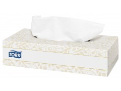 Cалфетки TORK Premium для лица ультрамягкие белые, 100шт/упак, 120380-00