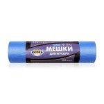 Мешки для мусора 70 х 110 см, 18 мкм, 120 л, синие, 50 шт. в рулоне, AVIORA, 106-022