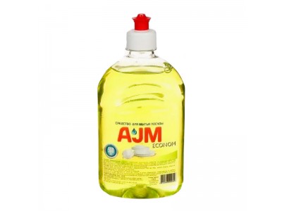Средство для мытья посуды "AJM ECONOM", 500 мл., с пуш-пулом