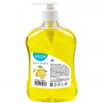 Мыло жидкое Vega "Лимон", дозатор, 500мл., арт. 314218