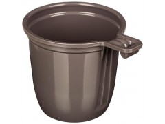 Чашка кофейная ПП 200мл.УЮ, цв.коричневый (50), 50шт/уп.