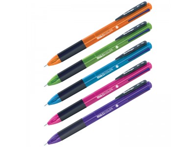 Ручка шариковая автоматическая Berlingo "Multicolor" 4 цв., 0,7мм, ассорти, арт. CBm_07180