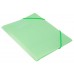 Папка на резинке Бюрократ Gems GEMPR05GRN A4 пластик кор.30мм 0.5мм зеленый турмалин карман
