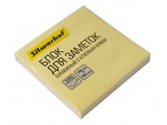 Блок самоклеящийся бумажный Silwerhof 682156-05 76x76мм 100лист. 75г/м2 пастель желтый