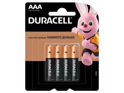 Батарейка Duracell Basic AAA (LR03) 4BL