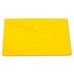 Конверт на кнопке Бюрократ -PK803ANYEL A4 непрозрачный пластик 0.18мм желтый