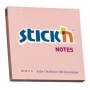Блок самоклеящийся бумажный Stick`n 21148 76x76мм 100лист. 70г/м2 пастель розовый