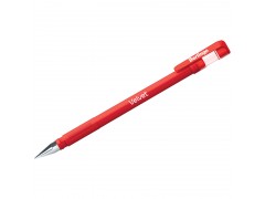 Ручка гелевая Berlingo "Velvet" красная, 0,5мм, прорезиненный корпус CGp_50127
