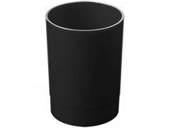 Подставка-стакан Стамм "Офис", пластик, круглый, черный ОФ777