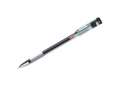 Ручка гелевая Berlingo "Standard" черная, 0,5мм, грип, игольчатый стержень CGp_50011