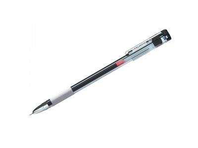 Ручка гелевая Berlingo "Standard" черная, 0,5мм, грип, игольчатый стержень CGp_50011