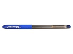 Ручка гелевая Silwerhof ADVANCE (026158-01) 0.5мм резин. манжета синие чернила