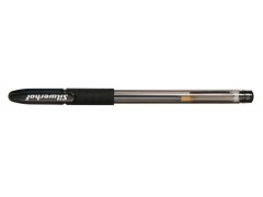 Ручка гелевая Silwerhof ADVANCE (026158-02) 0.5мм резин. манжета черные чернила